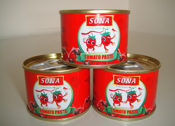 Томатная паста 70 г x 50 - Жесткая открытая крышка - томатная паста 1-4