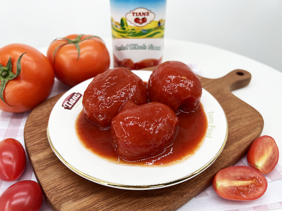 Tianz Консервированные нарезанные помидоры 400 г по шкале Брикса: 16%-18% Поддержка OEM
