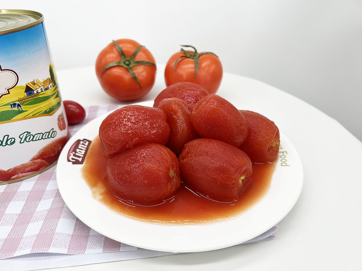 Tianz Консервированные нарезанные помидоры 800 г по шкале Брикса: 5%-6% Поддержка OEM